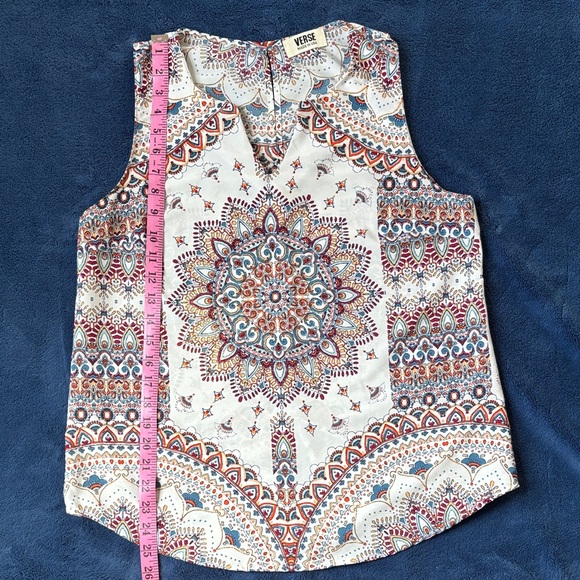 Verse Women's Sleeveless Mandala Print Blouse - Picture 10 of 10
